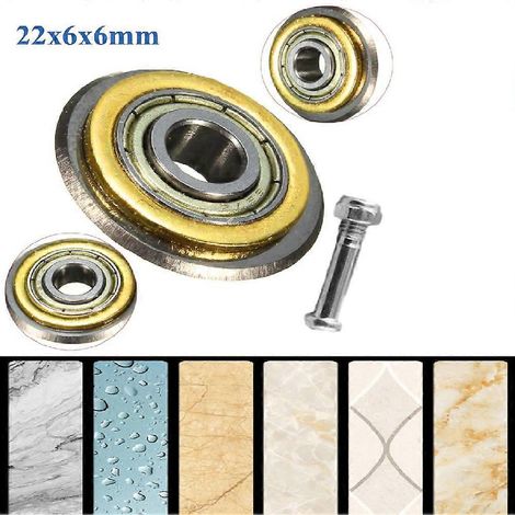 Disque de poinçonnage en carbure de tungstène 22 x 6 x 6 mm, pièce de rechange pour machine de découpe manuelle de carreaux et de briques. Accessoires pour la découpe de carreaux et de briques. (1/2)