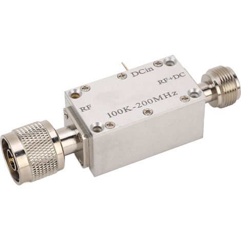 Biais Té Haute Fréquence RF Module Amplificateur Large Bande, Bloqueur DC, Câble Coaxial pour Modulation Optique, 0.1-200MHz, 1A (1/5)