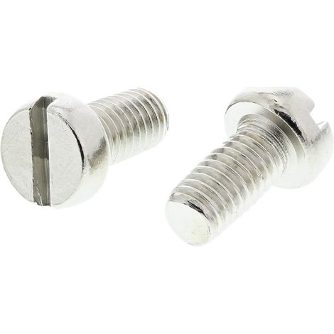 Vis à métaux RS PRO M5 à tête Cylindrique fendue en Laiton, 10mm ( Prix pour Sachet de 100 )