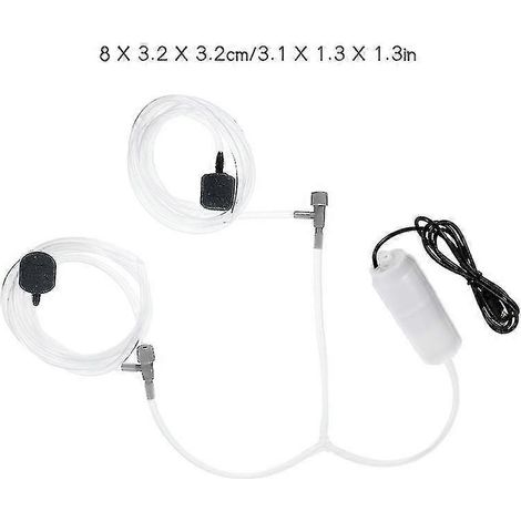 1 pompe à air pour aquarium, pompe à oxygène USB pour une utilisation en extérieur, accessoires pour aquarium (1/2)