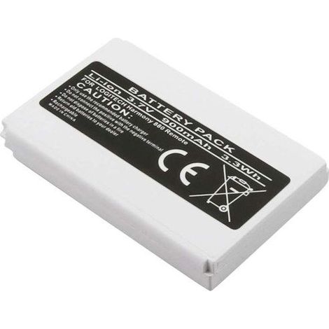 Batterie Li-ion 3,7V 900mAh - AVIZAR - Compatible Logitech Harmony 880 Pro - Télécommande - Blanc (1/3)