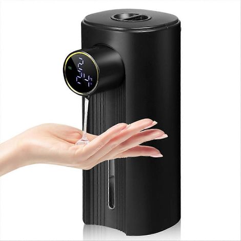 Distributeur de savon moussant automatique sans contact 355 ml, noir liquide (1/5)