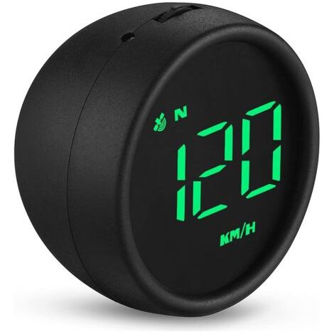 Universel Numérique Compteur De Vitesse GPS, avertissement de survitesse, mesure du kilometrage, rappel de conduite de fatigue pour tous les vehicules(Noir) (1/5)