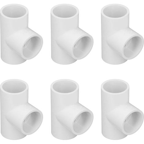 Lot de 12 raccords en T à 3 voies 20 mm 25 32 PVC pour distribution d'eau plomberie (32 mm) - (1/5)