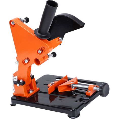 Soporte ajustable para amoladora angular de 0 a 45°, fabricado en aleación de aluminio, multifuncional, para amoladoras angulares de 115 a 125 mm.