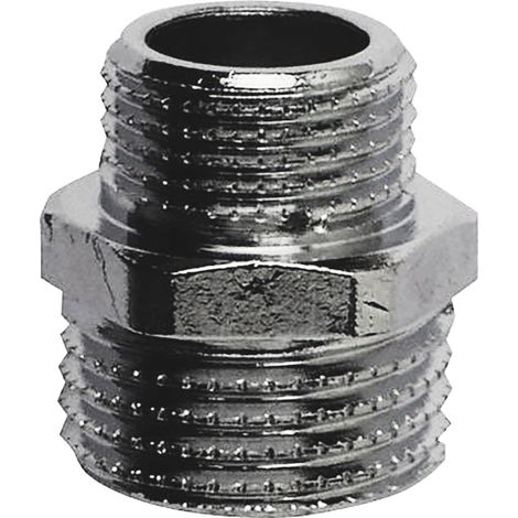 Cornat Reduziernippel messing verchromt 1/2 x 3/8 Außengewinde Nippel (1/2)