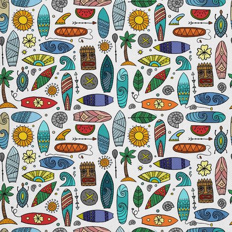 Tissu d'extérieur Oxford - Motif planche de surf (1/5)