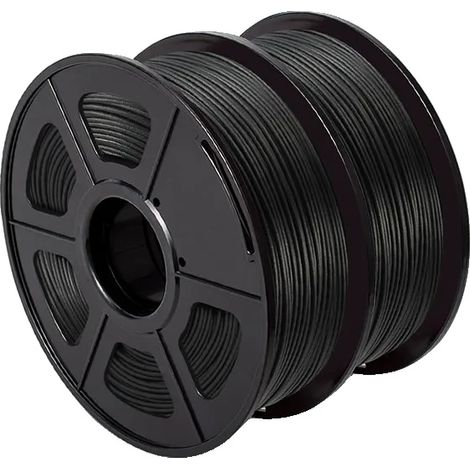 Filamento per stampante 3D PLA ecologico e altamente compatibile, effetto fibra di carbonio. (1/2)