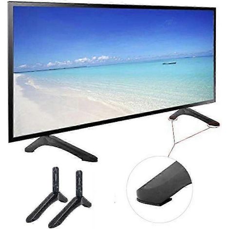 Support mural universel compatible VESA pour téléviseurs de 32 à 65 pouces, base réglable noire (1/4)
