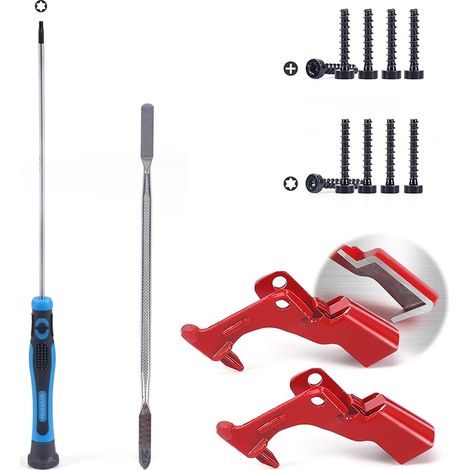 Lot de 2 interrupteurs V11 V10 renforcés en métal - Pièces de rechange - Bouton de réparation pour aspirateur Dyson SV12 SV14 - Accessoires avec outils de réparation (1/5)