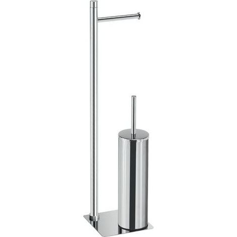 Gedy TA32-13-GEDY TANIA Colonna attrezzata WC in acciaio inox AISI 201 cromato 14x63x14 cm colore Cromo