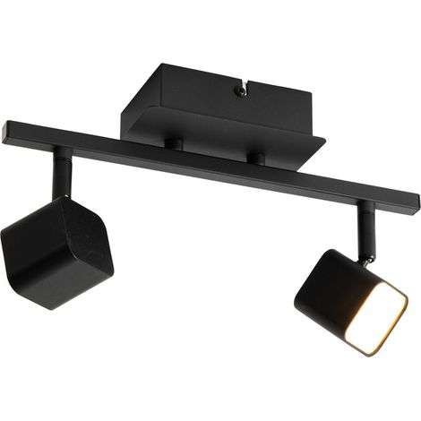 Moderne Deckenleuchte schwarz inkl. LED 2-flammig - Nola