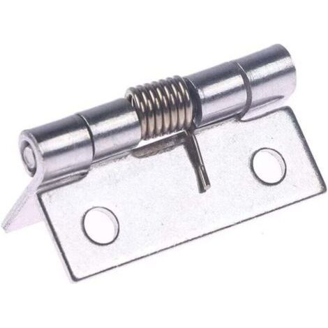Charnières pour portes d'armoires 1 pièces 2 pouces de Long en acier inoxydable charnière à fermeture automatique coin ressort tirer porte charnière meubles armoire réparation matériel fournitures (1/4)
