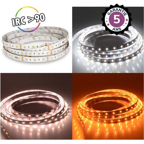 BANDEAU BLC CCT 2000-6500K 5M 120LED 10W/M IP20 24V 5ANS MIIDEX LIGHTING 100707 (1/2)