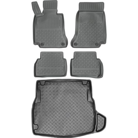 Juego de alfombrillas para coche y maletero para Mercedes Clase C W205 Sedán (2014).