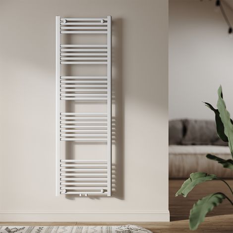 SONNI Heizkörper Bad 1600 x 500 mm Badheizkörper Mittelanschluss Handtuchtrockner Handtuchwärmer weiss