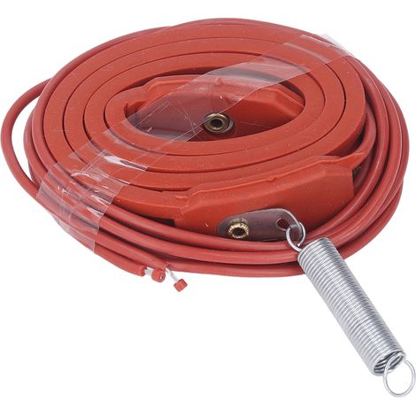 Bande chauffante en silicone flexible et étanche, fil en alliage Ni-Cr, bande chauffante en caoutchouc silicone pour canalisations, 40 W, 220 V (1/5)