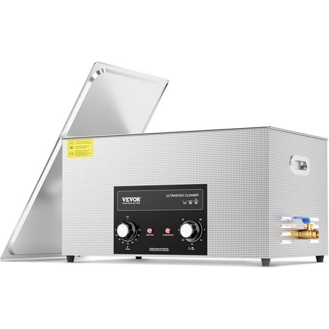 Nettoyeur à Ultrasons Numérique 22 L, Bac Ultrasons avec Minuterie, Chauffage et Panier, Appareil de Nettoyage Ultrasonique Professionnel 480 W, pour Bijoux Lunettes Montres, Labo Clinique (1/5)