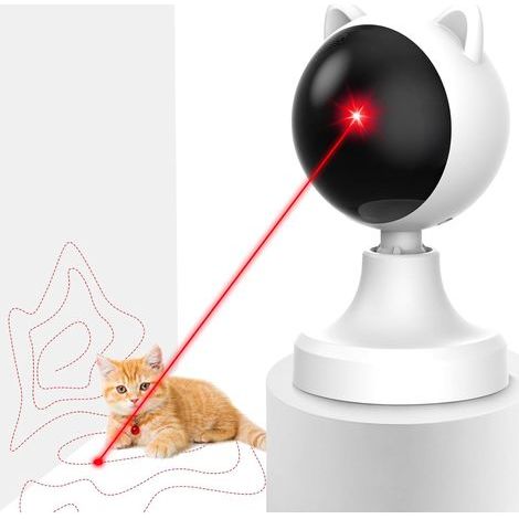 Recitem Jouet interactif automatique pour chat Jouet laser avec véritable trajectoire aléatoire Jouet laser pour chat Jouet électrique pour chat / chaton / chien (1/5)