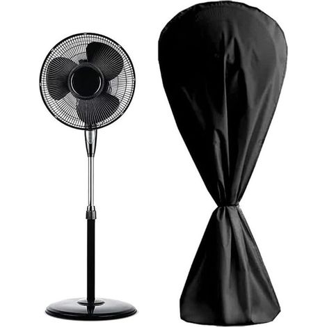 Housse de protection pour ventilateur sur pied - 145 x 75 cm - Tissu Oxford 210D - Réutilisable - Imperméable et anti-poussière - Housse de protection pour ventilateur - Housse pour ventilateur d'exté (1/5)