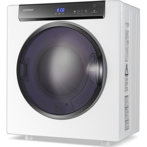 COSTWAY 4KG Compact Dryer 1400W Electric Clothes Dryer w/3 Heating Options-White (1/5)