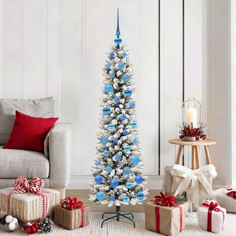 Árbol de Navidad artificial con 150 LED verde y 150 cm