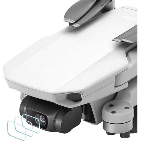 Protector de lente para DJI Mavic Mini 4K /2 SE / Mini 2 / SE - Protector de dron de vidrio templado de 0,3 mm, dureza 9H, antiarañazos y antiburbujas - Paquete de 3