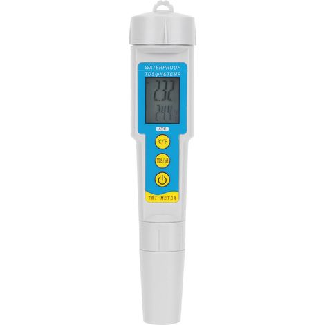 PH-986 Testeur de qualité de l'eau 3 en 1 : stylo testeur pH/TDS/température, appareil de mesure portable multifonctionnel (1/5)