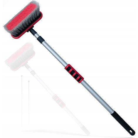 Brosse télescopique pour le lavage des panneaux photovoltaïques et des voitures, 130 cm (1/5)