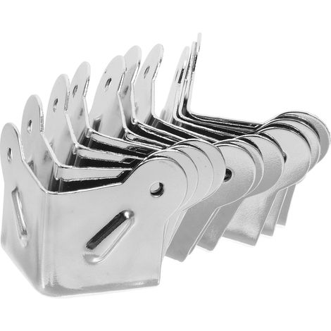 12 protections d'angle métalliques à trois branches pour boîtes (1/5)