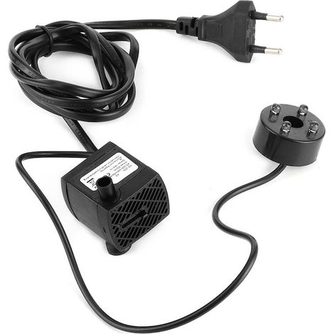Pompe à eau de fontaine LED, ABS, multicolore, AC 220-240 V, pompe immergée décorative pour bassin et aquarium (1/5)