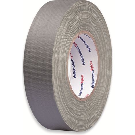 HellermannTyton HTAPE-TEX-GY-19X10 712-00206 Gewebeklebeband HelaTape Tex Grau (L x B) 10 m x 19 mm (1/4)