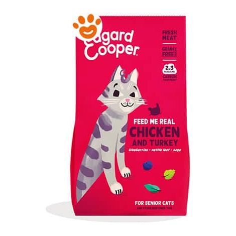 Edgard Cooper Cat Senior con Pollo e Tacchino - Sacco 2 Kg -