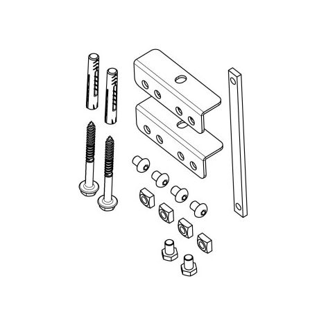 Vogel's 7291260 Kit de tornillería negro para televisor