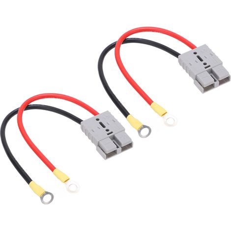 Câble de batterie à connexion rapide DC600V 50A 10AWG, connecteur de saut pour voiture, fourgon, moto, camping-car et remorque, jeu de pinces de démarrage (1/5)