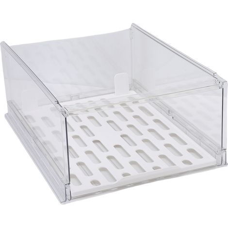 Boîte Rangement Placard PET Empilable Clair – Organisateur Étagère Tiroir Bac Armoire Chambre Cuisine (1/5)