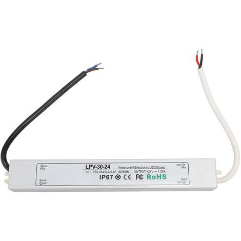 Driver LED IP67 tanche 24V Sortie Basse Tension Adaptateur Transformateur d'Alimentation pour Lampe Caméra de Sécurité 85264V LPV 30W 24V 1.25A (1/5)