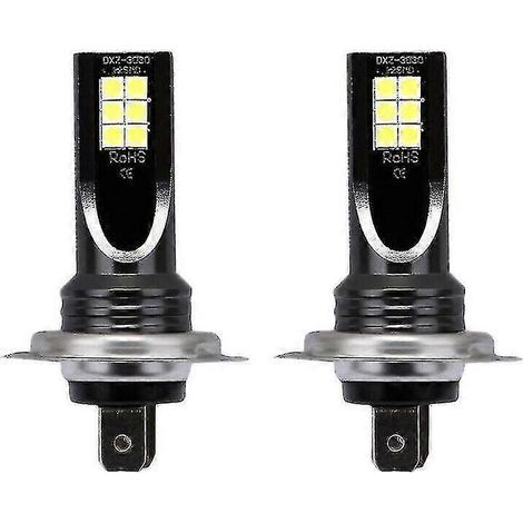 Ampoule LED H7 3030 12 SMD 110 W pour phares antibrouillard de voiture, alimentation DC12-24 6000K, conversion d'ampoule globe. (1/5)