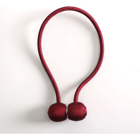 Sollbry Embrasses à Rideaux Embrasse Rideau Aimantée Tressage Magnétiques Rideaux Boucle (Red) (1/3)