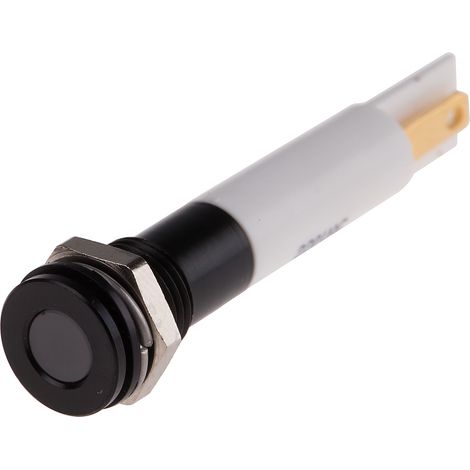 Voyant LED lumineux Blanc RS PRO, dia. 8mm, 220V c.a., IP67 ( Prix pour 1 ) (1/2)