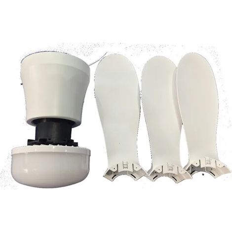 Lampe ventilateur plafonnier 3 pales, abat-jour opale blanc, éclairage tricolore LED, fonction silencieuse VENTILATEUR DE PLAFOND (1/4)