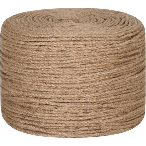 Vidaxl – Corde de jute 100 m – Ø6 mm – Résistante aux intempéries – Pour artisanat et jardinage (1/6)