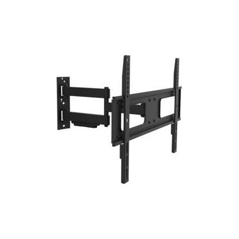 Soporte de pared para TV Logilink BP0019, 37"-70", inclinación +10°-20°, giro +-90°, 473 mm. Logilink Soporte de pared BP0019 37-70" Peso máximo soportado: 50 kg Negro