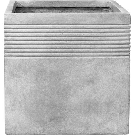 Vaso coprivaso preforato SPIRIT 55x55cm grigio chiaro
