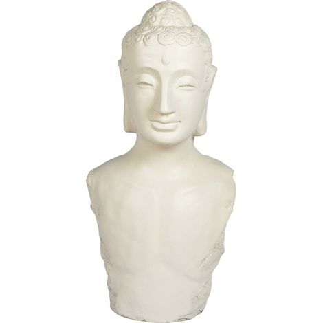 buste décoratif bouddha jeune beige ambiance zen maison - beige naturel mat (1/3)