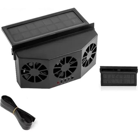 3 Ventilateurs solaires de refroidissement pour voiture, refroidisseurs d'air électriques pour voiture, purgeurs d'air de charge pour radiateur, sièges arrière et avant pour véhicule B (1/5)