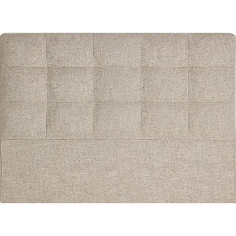 Tête de lit capitonnée en tissu ivoire - ivoire (1/5)