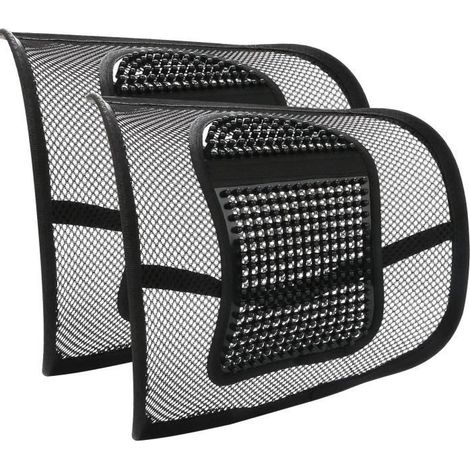 Support Lombaire - Universel - 2pcs - Ergonomique - Maille - Massage (1/4)