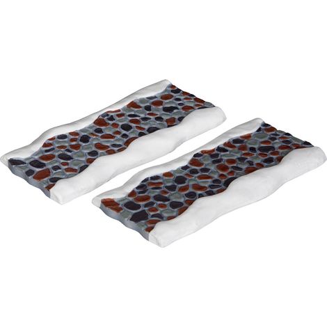 Lemax Stone Road - Straight Set Of 2 - Strada di pietra - Set rettilineo di 2 per villaggio di Natale