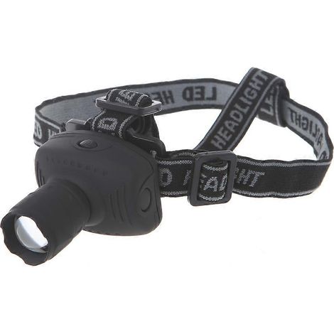Lampe frontale LED étanche, lampe torche zoomable pour le camping, la pêche et la chasse (1/4)